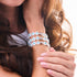 Weiß | 925 Sterling Silber | Kristall Böser Blick Armband
